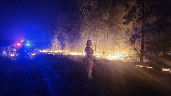 Firefighters are battling the worst conditions they’ve seen in 40 years in southeast Queensland and northern NSW. Picture: Instagram