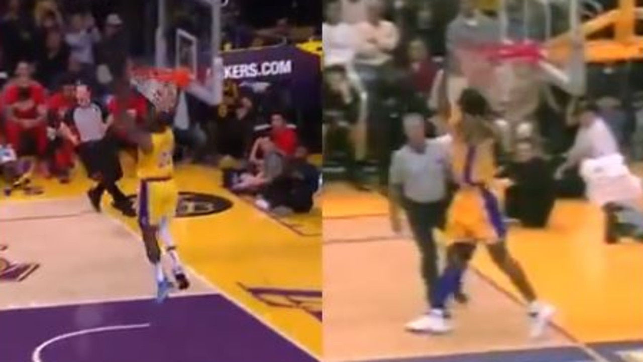 LeBron James beautifully replicates Kobe Bryant dunk (video) - NBC Sports