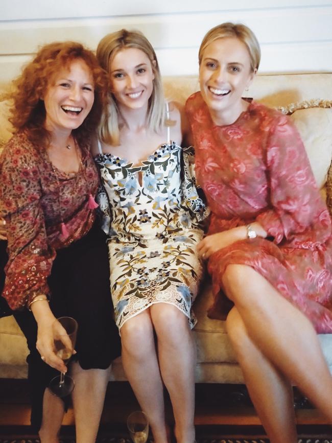 The bride to be with Elisa Stefanovic and Sylvia Jeffreys. Picture: Supplied