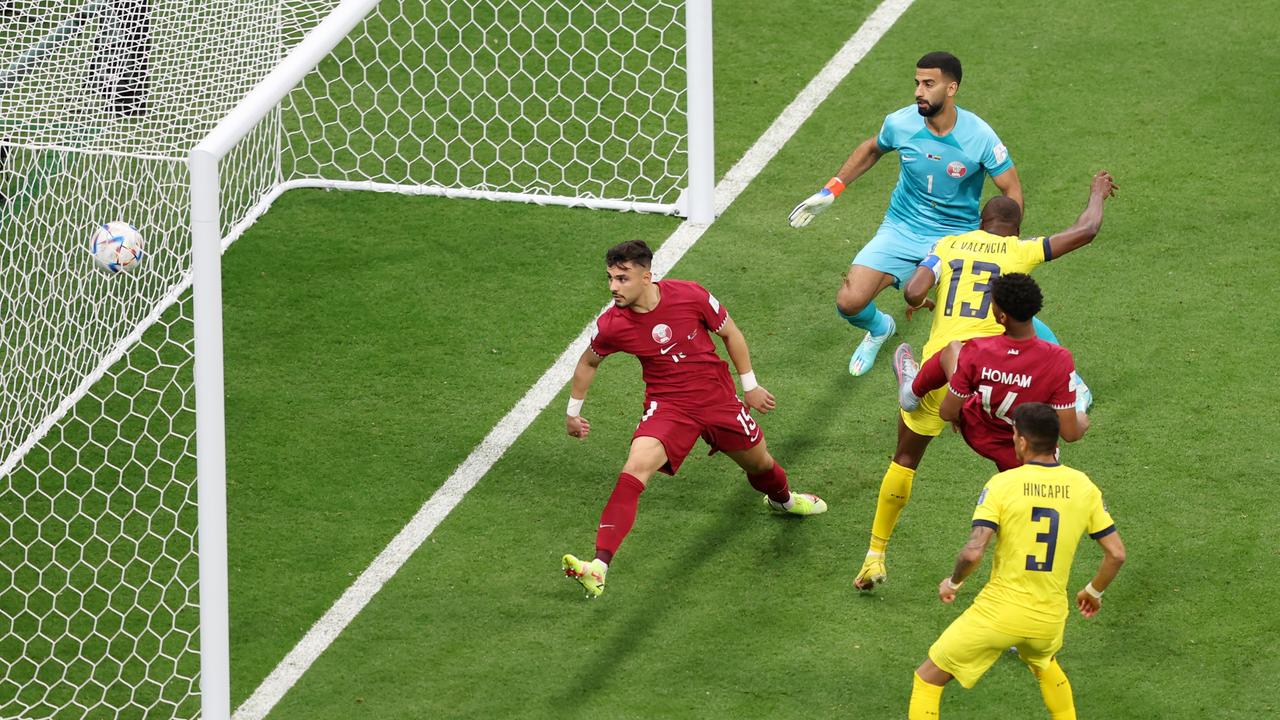 Enner Valencia first goal was disallowed by VAR. (Photo by Mohamed Farag/Getty Images)