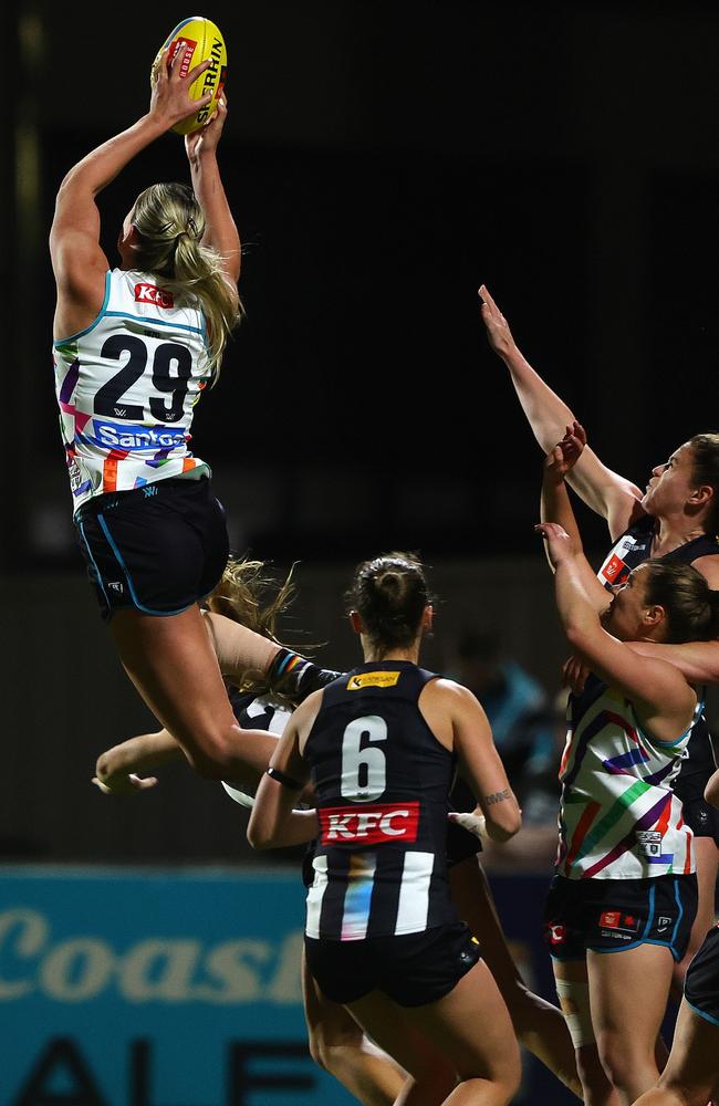 Matilda Scholz is the AFLW Rising Star for 2024. Picture: Quinn Rooney/Getty Images