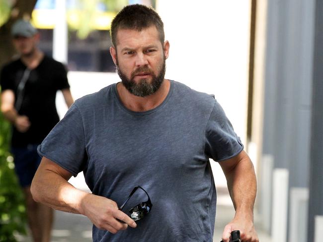 Former West Coast Eagles AFL player Ben Cousins arrives at the Fremantle Magistrates Court. Picture: AAP