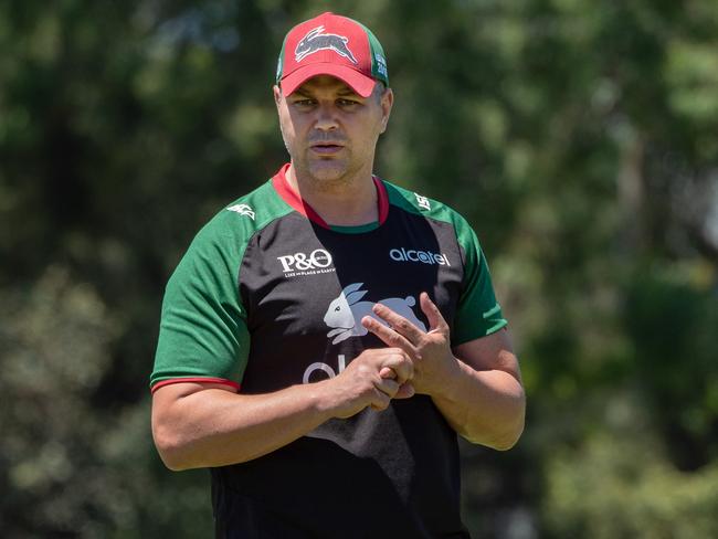 South Sydney coach Anthony Seibold thought he’d be coaching at the Broncos next season. Picture: Monique Harmer