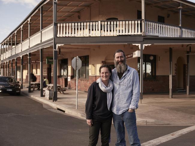 Publicans Amy and Steve Robson, who own the Royal Standard Hotel in the Victorian town of Toora, are thrilled with their grant. Picture: Supplied