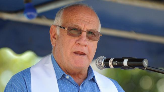 Thuringowa Anzac Day March 2012. Father David Lancini.