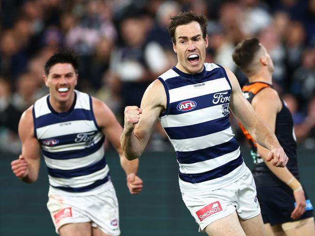 Jeremy Cameron and the Cats could be a winnable game for the Crows. Picture: Quinn Rooney/Getty Images.