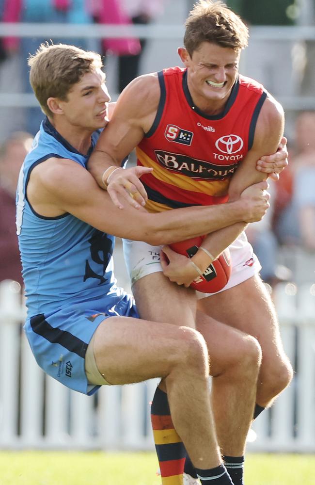 Crouch has spent extended time in the SANFL. Picture: SANFL Images