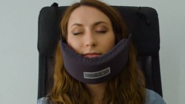 NodPod, head hammock to help you sleep on a plane available on ...