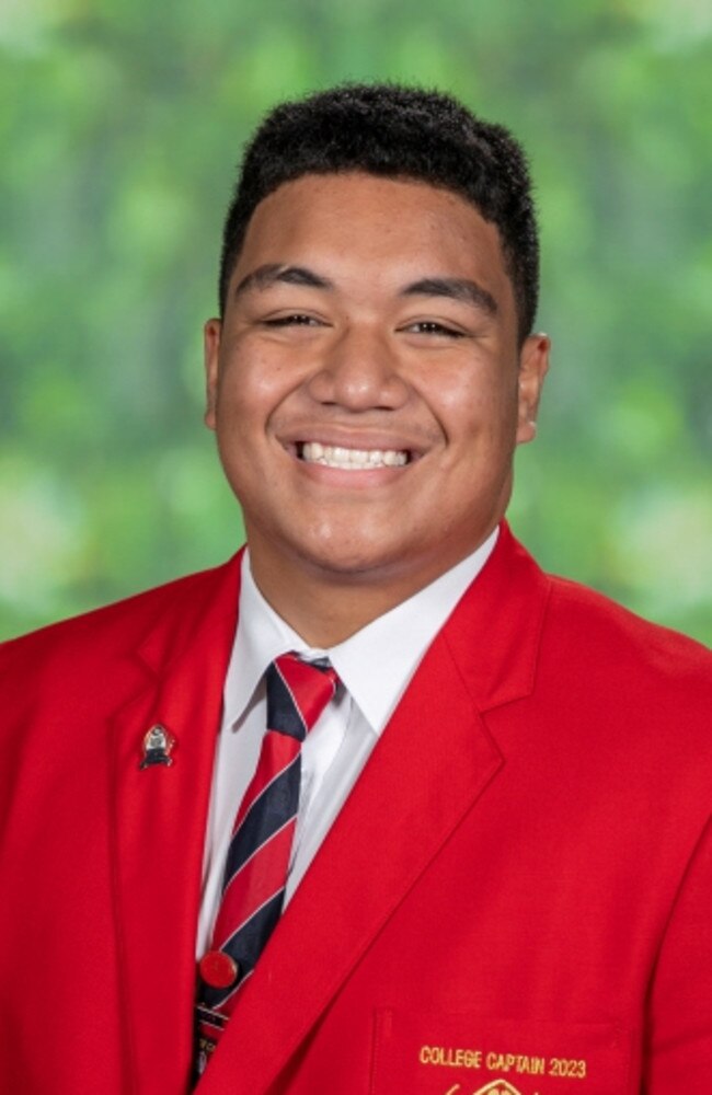 Lincoln Maufoe, St John's Anglican College captain. Picture: Contributed.