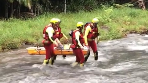 A swiftwater rescue team. File image.