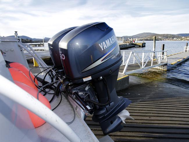 Mark Watson’s fully decked out sport fishing boat.