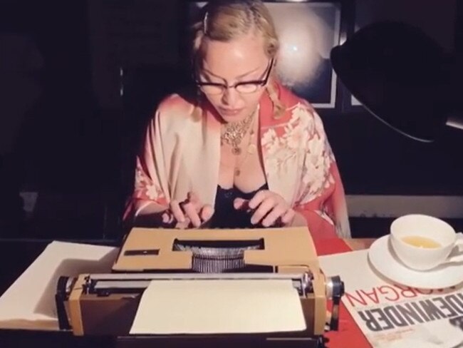 Madonna is using isolation to write to her fans. Picture: Instagram