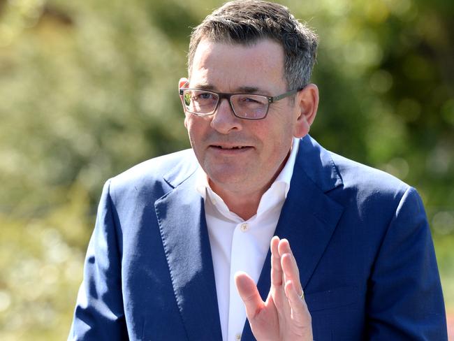 Daniel Andrews’ plans to travel to Israel have been postponed. Picture: Andrew Henshaw