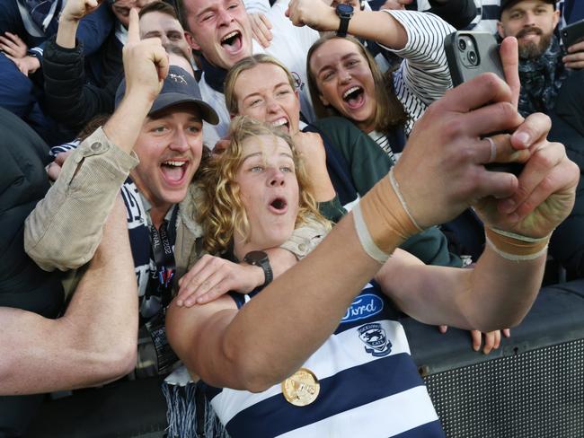 Cats V Swans at the MCG Cats win 16 Sam De Koning .Picture: Mark Wilson