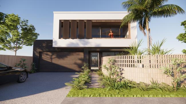 A render of proposed housing at Mr Gasparin’s Half Moon Bay development. Picture: Supplied