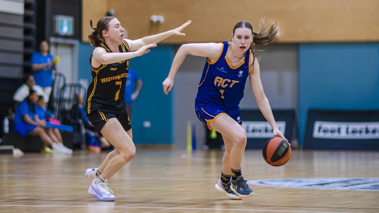 Zara Russell in action for ACT at the 2024 Under-18 National Championships. Picture: Taylor Earnshaw