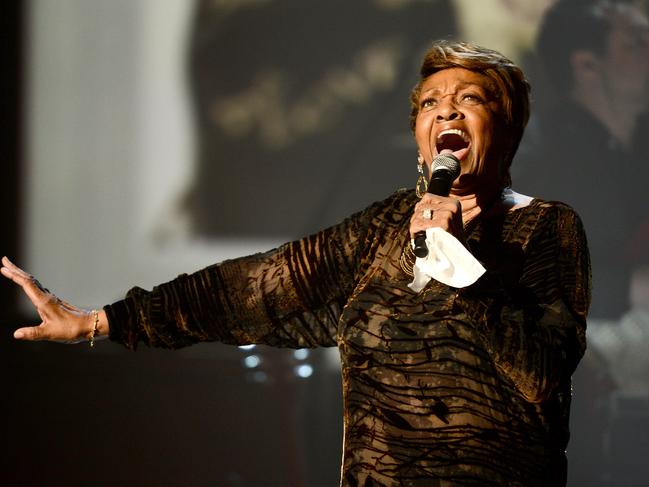 FILE - OCTOBER 7, 2024: It was reported that Grammy-winning singer and mother of Whitney House, Cissy Houston died at age 91 October 7, 2024 LOS ANGELES, CA - JULY 01:  Singer Cissy Houston performs onstage during the 2012 BET Awards at The Shrine Auditorium on July 1, 2012 in Los Angeles, California.  (Photo by Michael Buckner/Getty Images For BET)