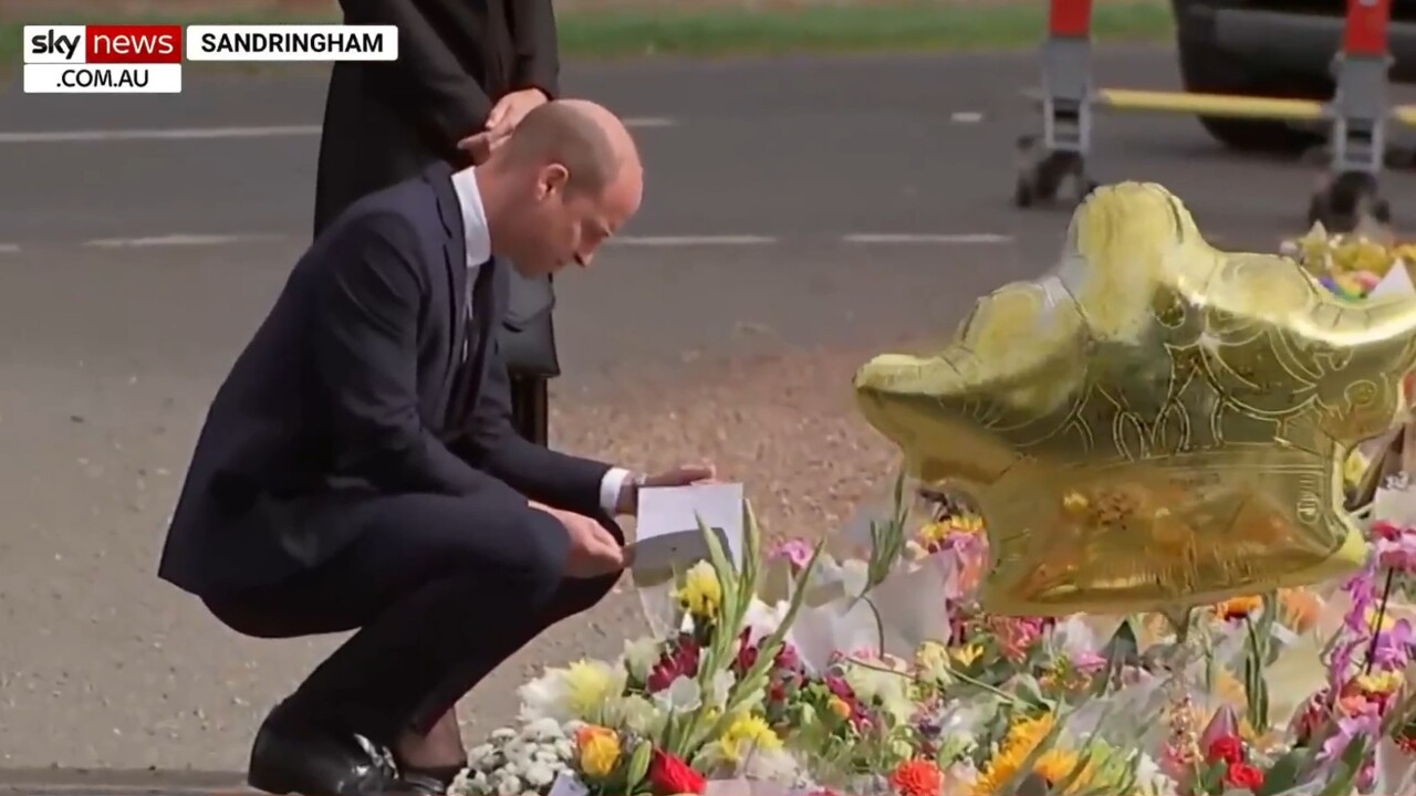 Prince and Princess of Wales greet mourners in Sandringham