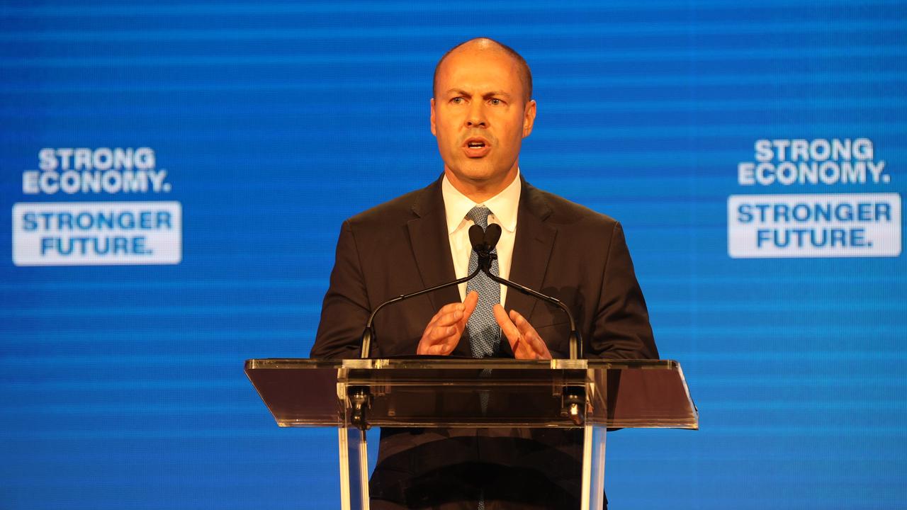 Josh Frydenberg at the campaign launch in Brisbane. Picture: Jason Edwards