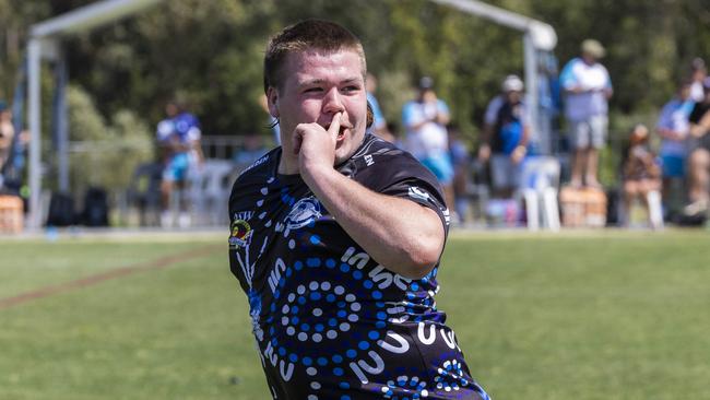 U15s boys Koori Knockout grand final, Mindaribba Warriors vs Campbelltown Ghosts. Picture: Andrea Francolini