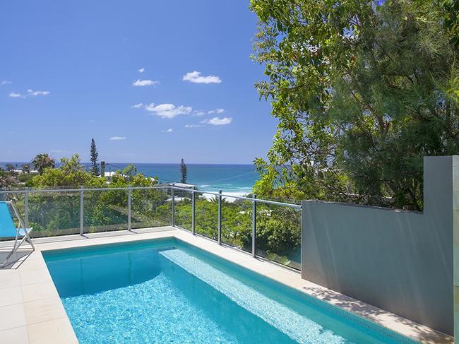 Views from the pool deck at the Stefanovics’ Sunshine Beach home