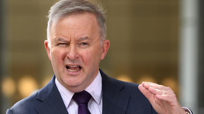 Anthony Albanese speaks to the media in Sydney on Wednesday. Picture: AAP