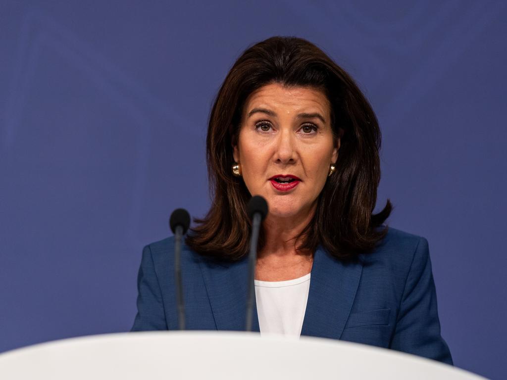 SYDNEY, AUSTRALIA - NewsWire Photos - Thursday, 1 May 2025: Finance spokeswoman Jane Hume pictured speaking about the release of the Coalition's election costings at Bligh Street, Sydney. Picture: NewsWire / Monique Harmer