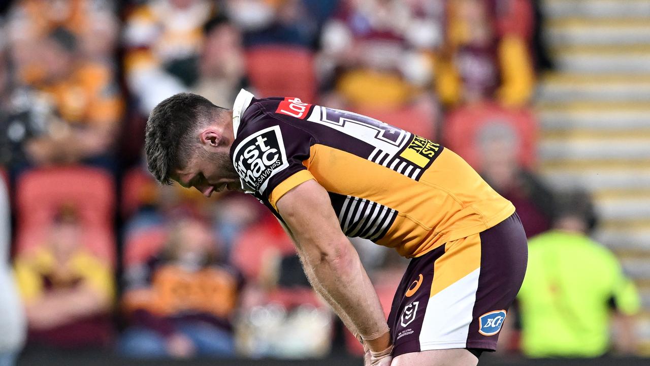 The Broncos were humiliated by Melbourne on the edge of finals and still aren’t guaranteed a spot in the top eight. Picture: Getty Images.