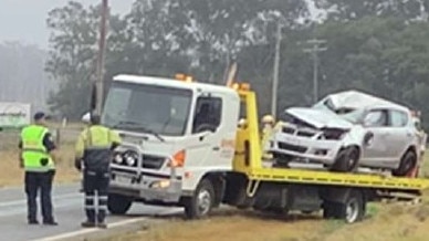 Sunday August 1st 8am police attended a single vehicle traffic crash on the Bunya hwy Wooroolin involving a Suzuki hatch.