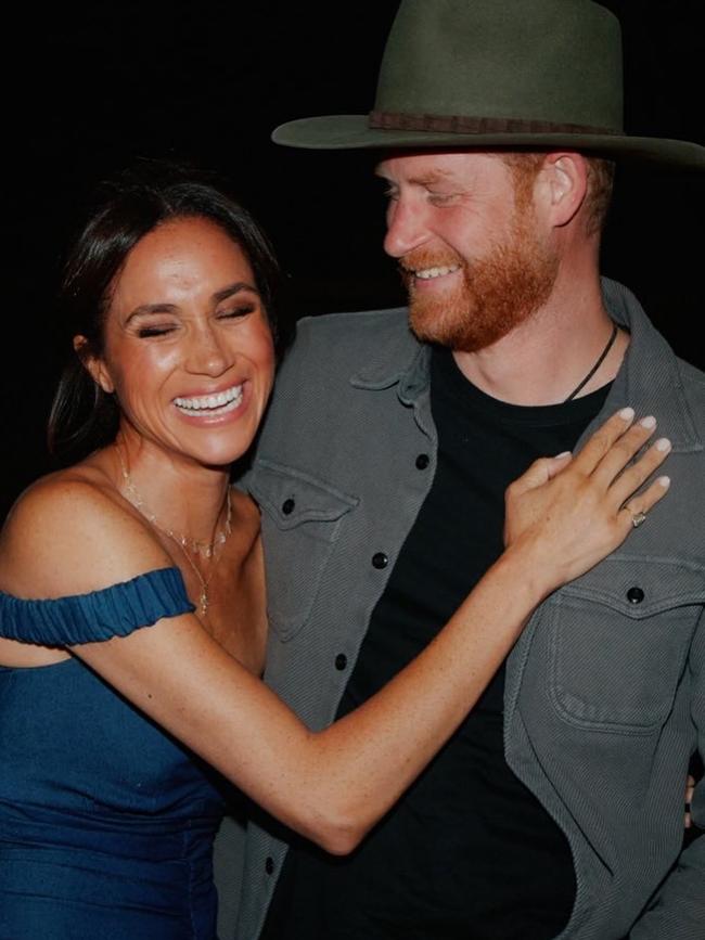 Prince Harry and Meghan Markle pictured at Beyoncé’s LA concert. Picture: Instagram