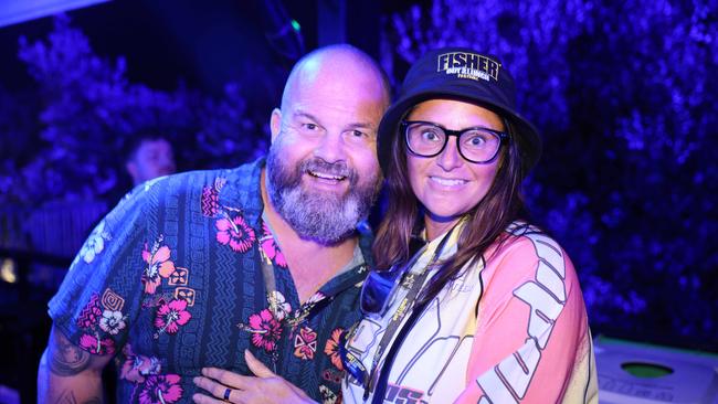 Richard Sleight and Joanna Sleight at the Out 2 Lunch Festival 2025 on Saturday at Broadwater Parklands Southport for Gold Coast at Large. Picture, Portia Large.