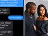 Kanye posts private Kardashian family texts