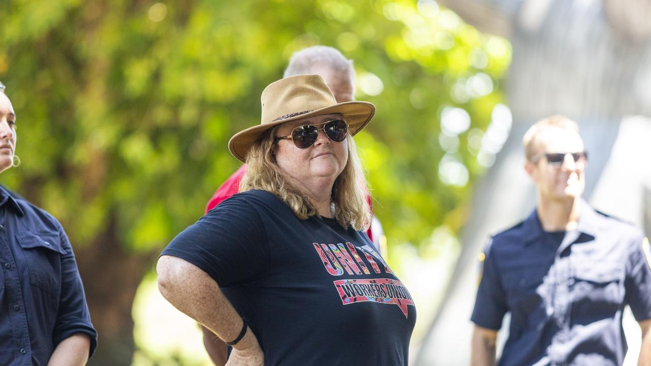 United Workers Union NT branch secretary Erina Early said members wanted a pay rise in line with inflation and their workload. Picture: Floss Adams