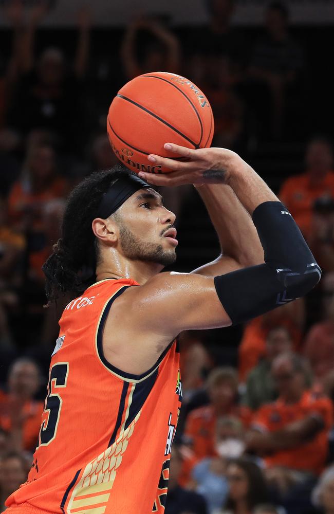 Taipans' Keanu Pinder in the National Basketball League. Picture: Brendan Radke