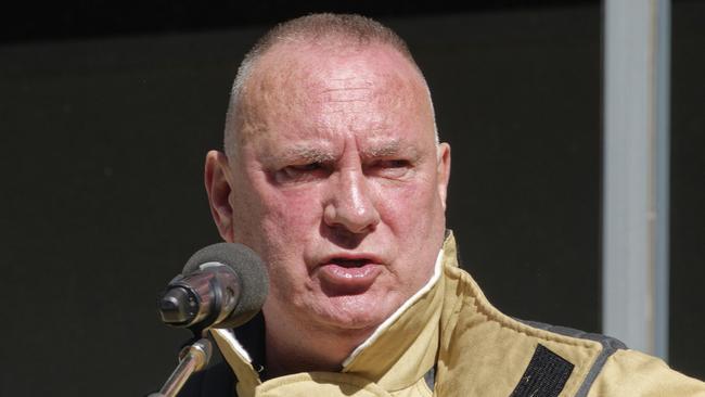 Veteran United Firefighters Union leader Peter Marshall has strongly criticised the Albanese government’s new CFMEU demerger laws as a dangerous precedent. Picture: NewsWire / Valeriu Campan