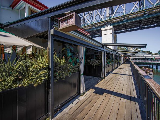 Restaurant at Howard Smith Wharves. Picture: Nigel Hallett