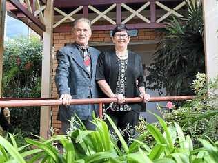 LOOKING BACK: Peter Bortolin and Carmel Rose were at Mary’s Grange residential aged care centre in Lismore when it was officially opened by Gough Whitlam 40 years ago. Picture: Leah White