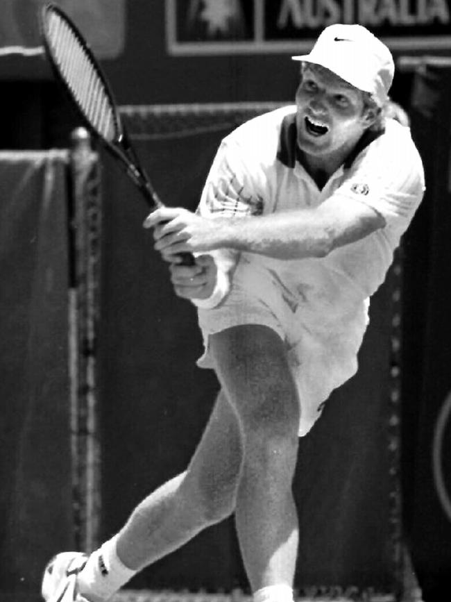 Courier on the court in Adelaide.