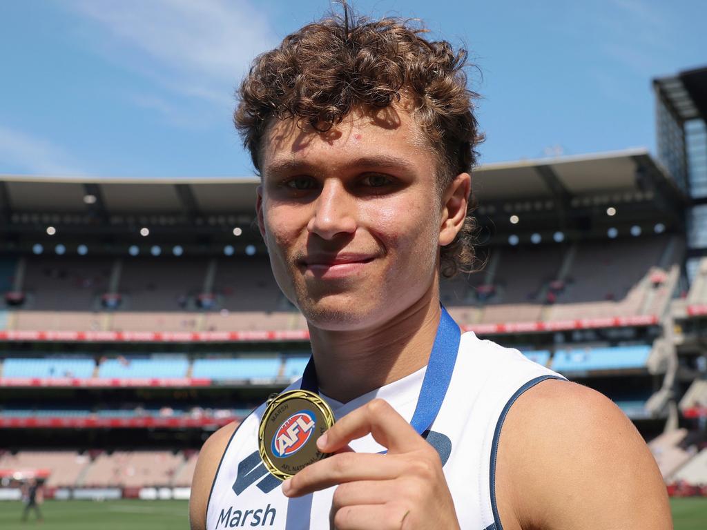 Beau Addinsall was named best-on-ground on grand final day. Picture: Daniel Pockett/AFL Photos/via Getty Images