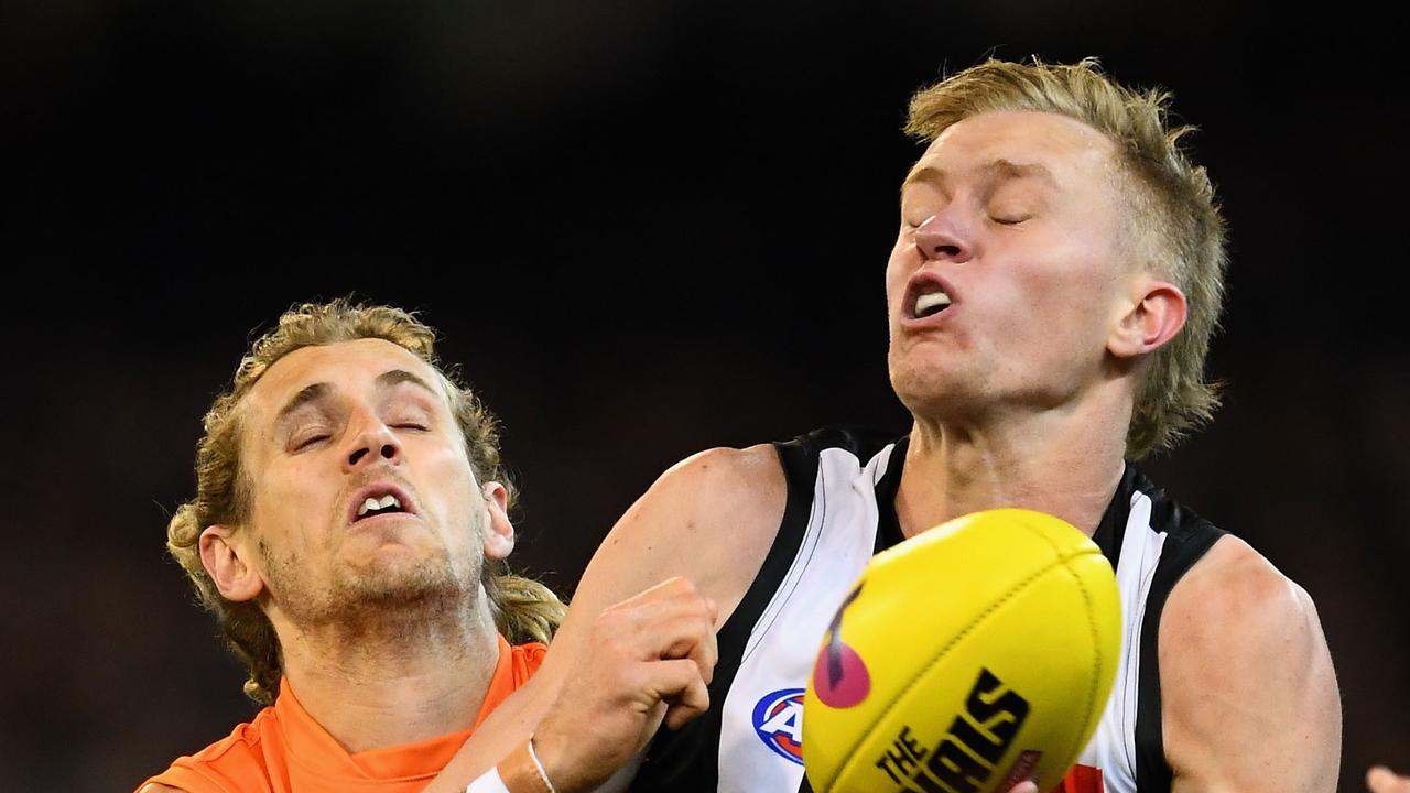 Jaidyn Stephenson of the Magpies was quiet in his side’s win over the GWS Giants.