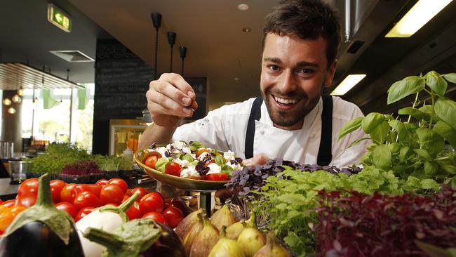 Fresh herbs are one of his key ingredients on chef Jake Cooley’s menu at the Social Eating House and Bar at Broadbeach.