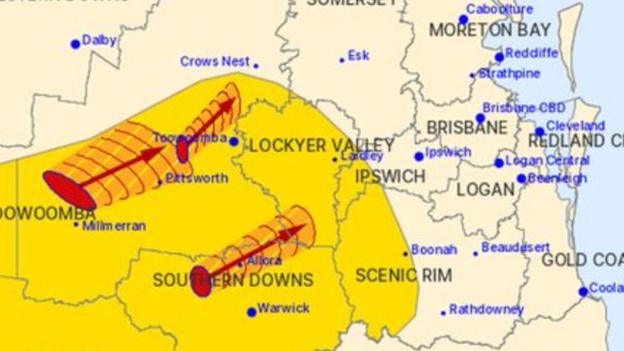 Storms roll across state’s south after 72mm Brisbane rainbomb