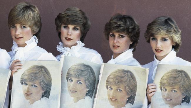 Lady Di lookalikes line up to meet Prince Charles during his visit to New Zealand in 1981. The People’s Princess’ appeal has always been linked to her fashion, and fans are having a field day since the release of The Crown Series 4. Picture: Getty