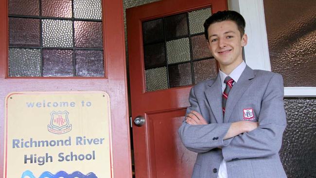 STAR STUDENT: Richmond River High School student Seth Taylor-Smith, is one of 100 delegates selected from thousands across NSW, to sit in state Parliament in October as a member of the student Constitutional Convention. Picture: Alison Paterson