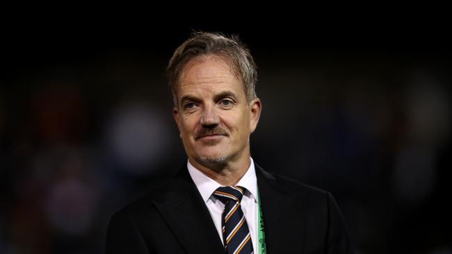 Tigers CEO Justin Pascoe stayed in the background as the club defended the sacking of Michael Maguire. Picture: Getty