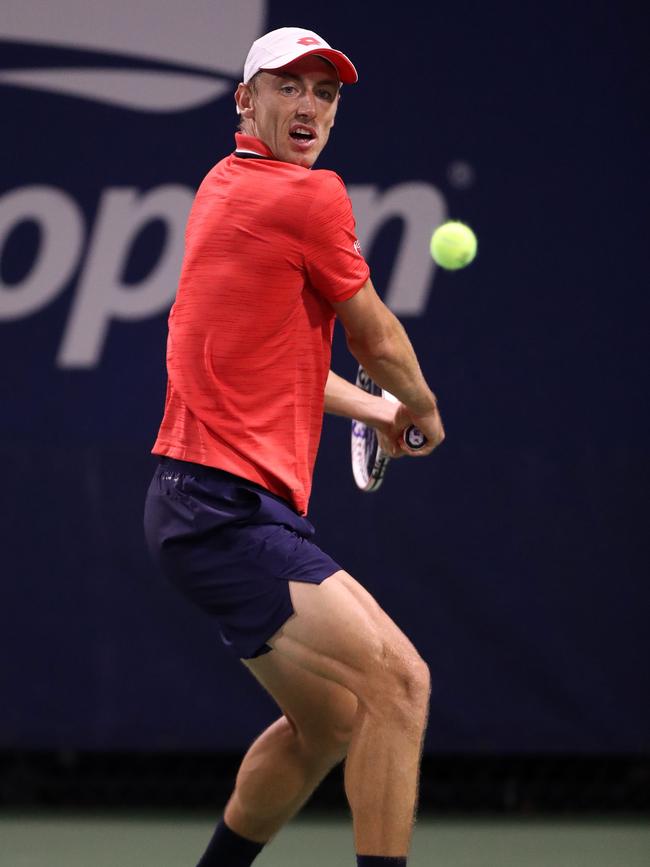 John Millman at this year’s US Open in September. Picture: Matthew Stockman/Getty Images/AFP