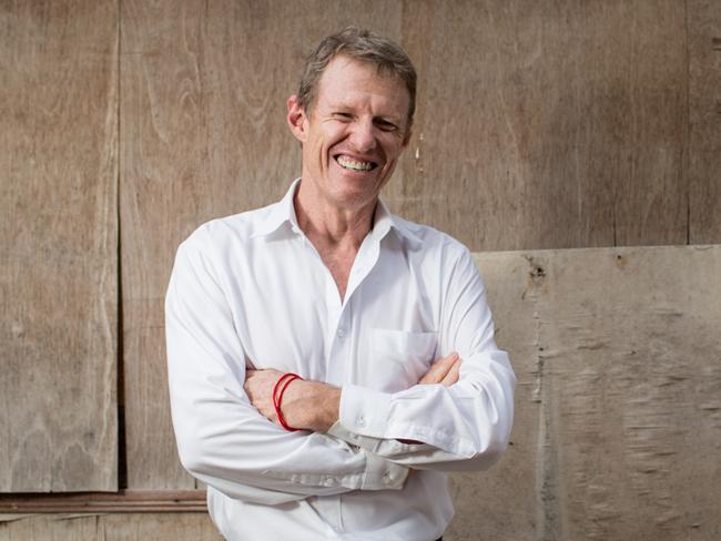 Scott Neeson, Scottish-Australian film executive turned philanthropist, and Executive Director of the Cambodian Children's Fund in the neighbourhood of a school founded children's fund projects - Phnom Penh, Cambodia, May 29th 2015. CREDIT: Christian Berg for The Wall Street Journal - "Weekend Confidential - Scott Neeson"