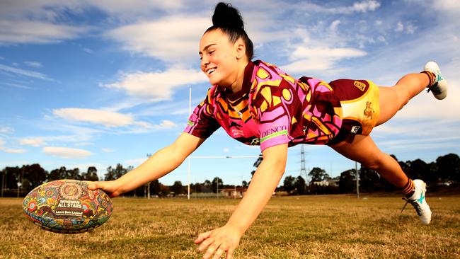 Jaime-Lee Davies played for the Penrith Panthers Tarsha Gale Cup side. Picture: Justin Sanson