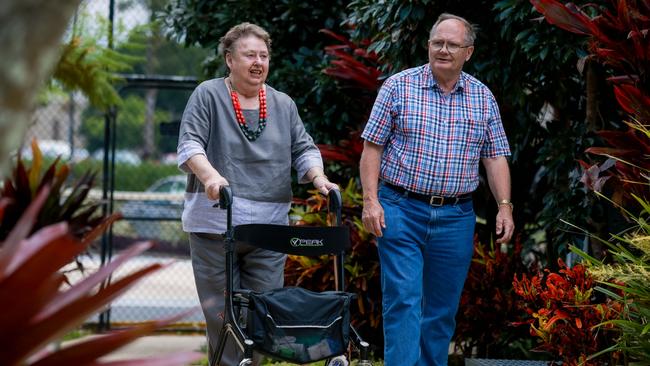 Bill &amp; Maureen Sheperd in Port Macquarie visiting for their specialist doctors appointments. Picture: Lindsay Moller