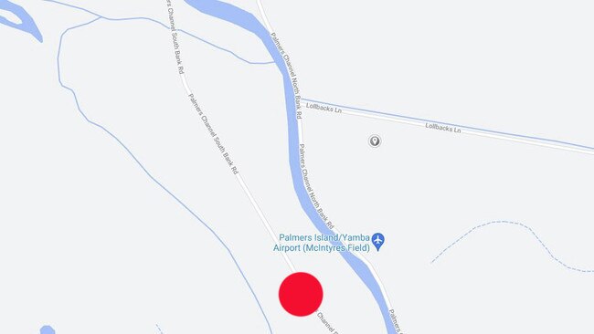 A map of Palmers Channel shows where Warren Green was found after having a stroke.